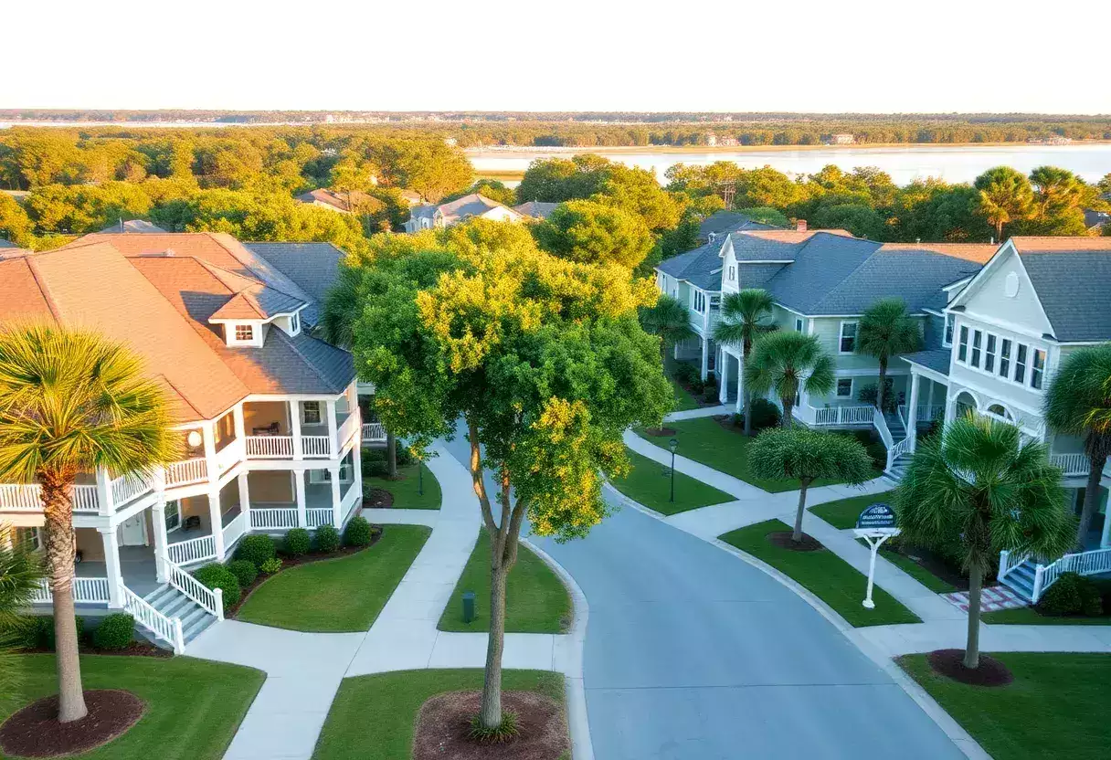 New residential development in Beaufort County featuring Lowcountry architecture