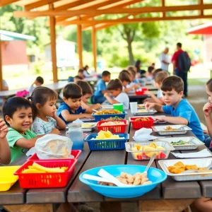 Children enjoying free meals during summer program in Beaufort County