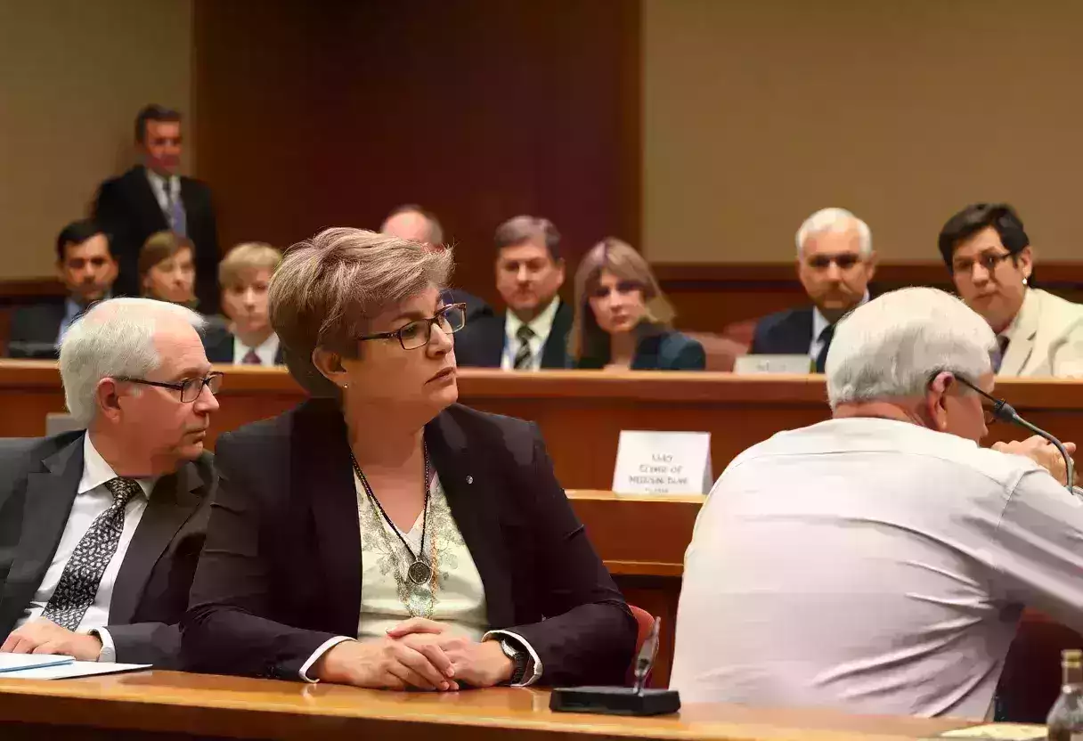 City council members discussing the budget