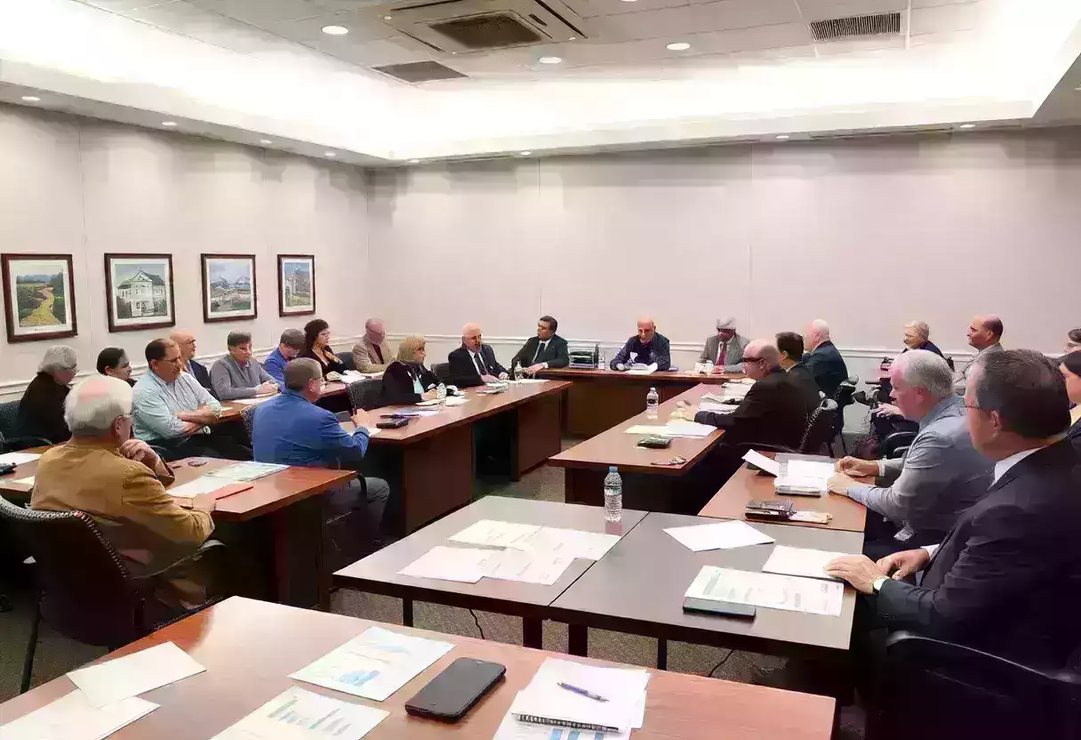 Beaufort County Council meeting discussing budget