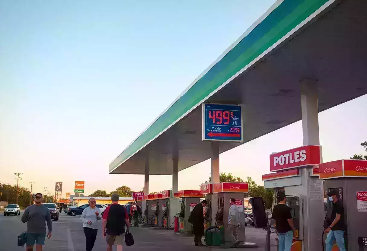 Gas prices at a Beaufort County gas station