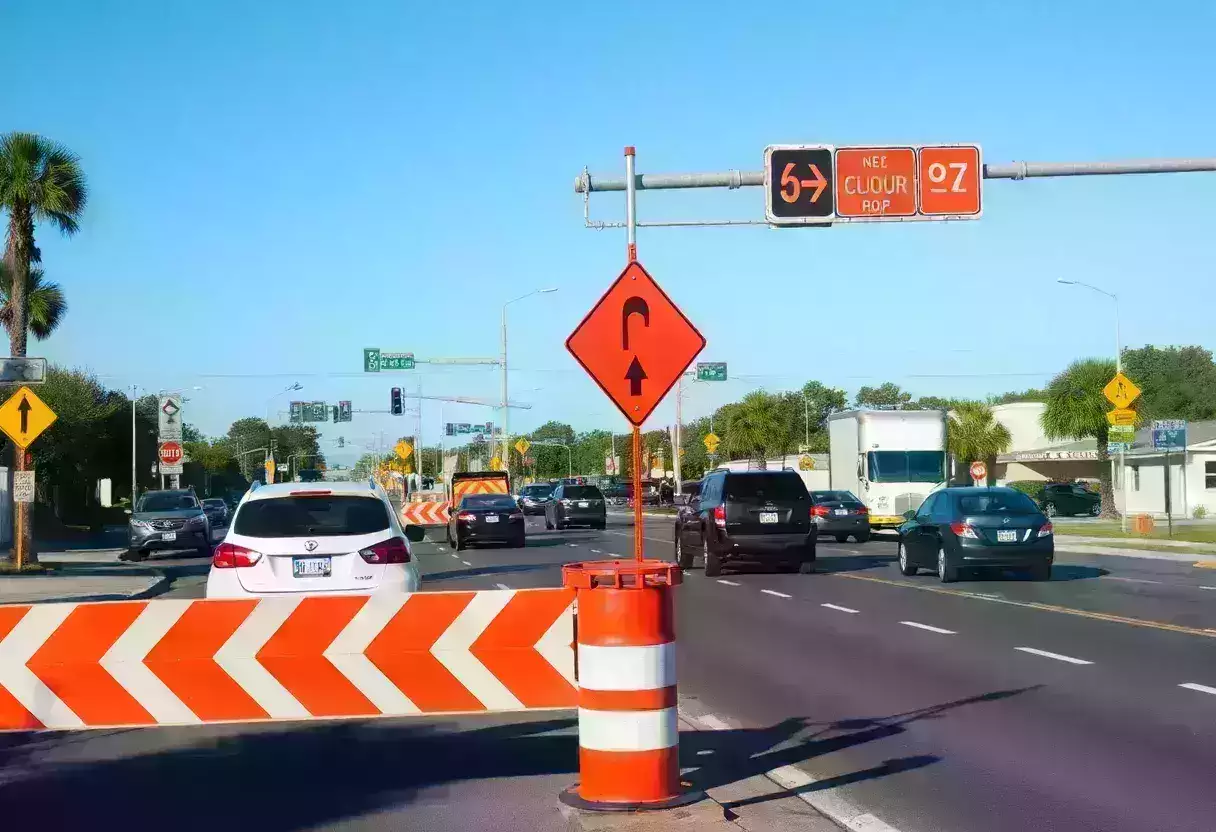 Construction causing traffic delays in Beaufort