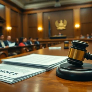 Courtroom Hearing on Insurance