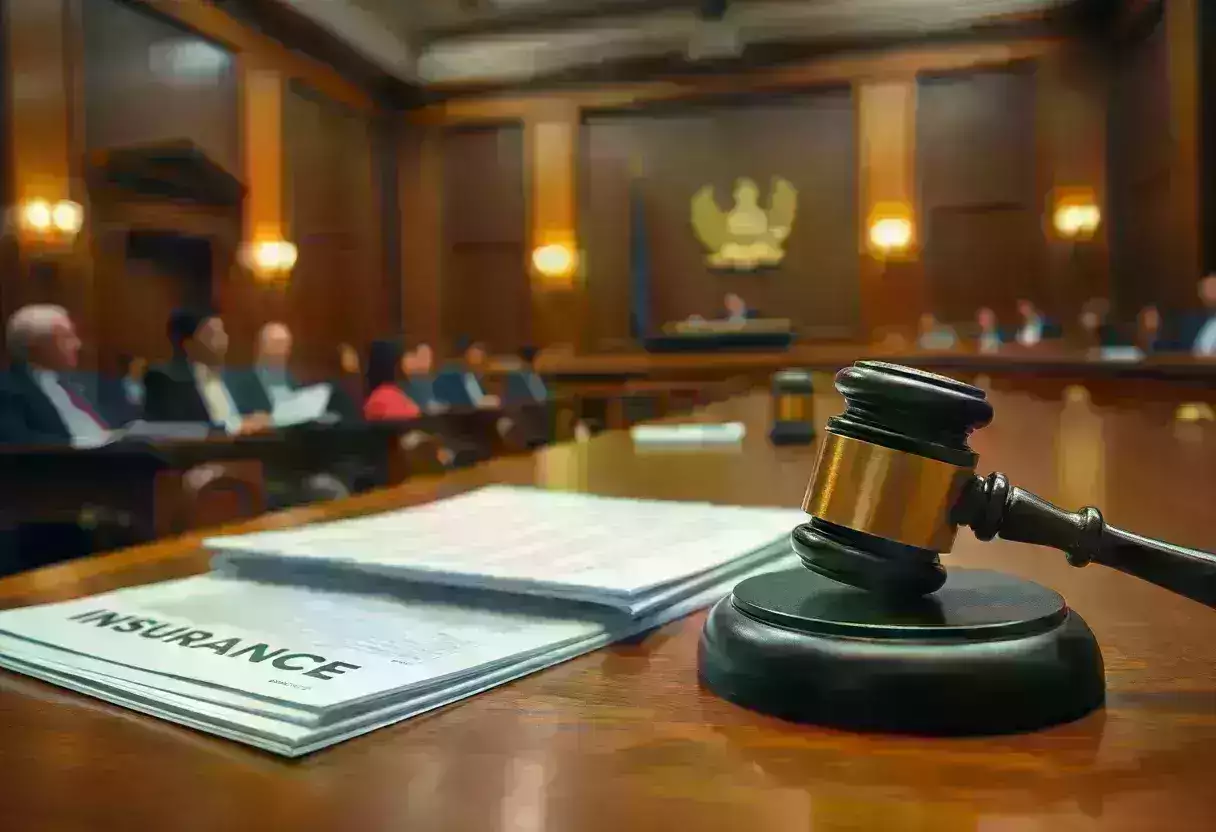 Courtroom Hearing on Insurance