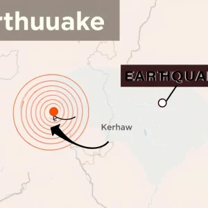 Minor Earthquake in South Carolina