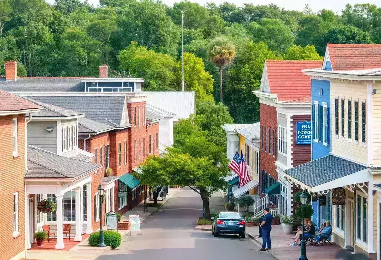 Charming small towns in South Carolina with historic buildings