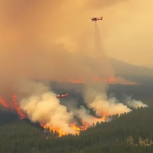 Wildfire in South Carolina