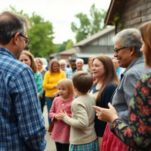 Residents of Beaufort coming together to support a family in need.
