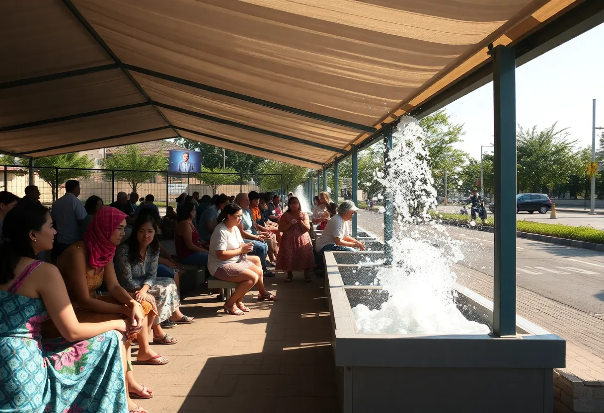 Cooling shelter in Beaufort County
