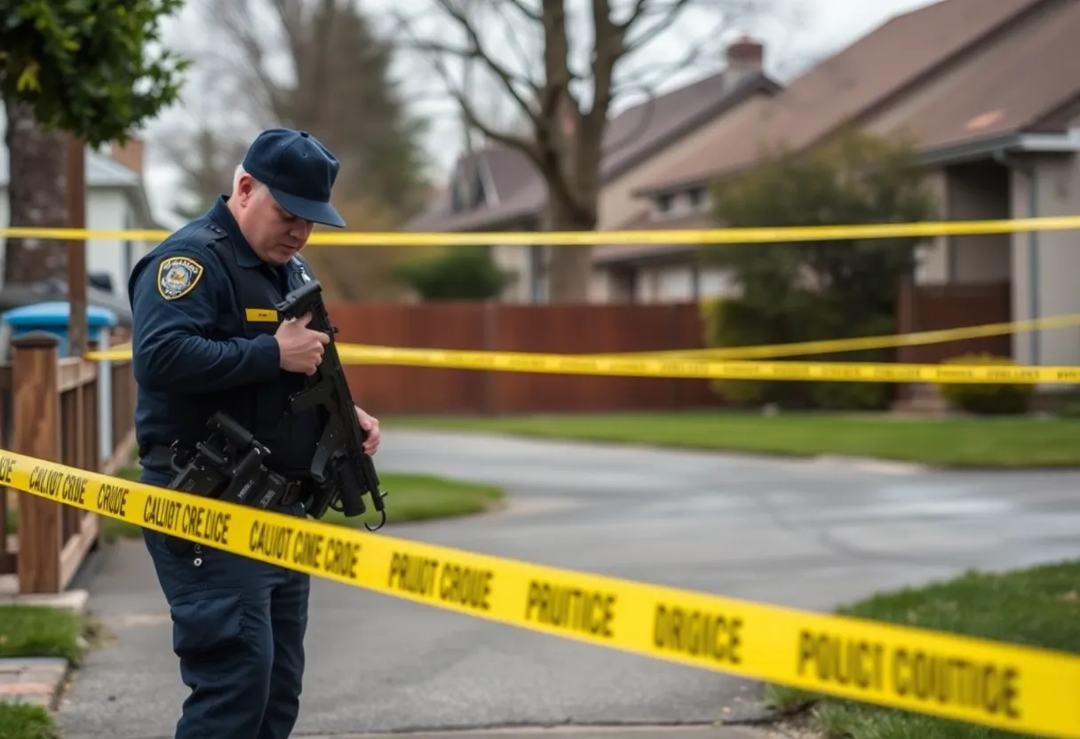 Police officers conducting a drug investigation in Beaufort County.