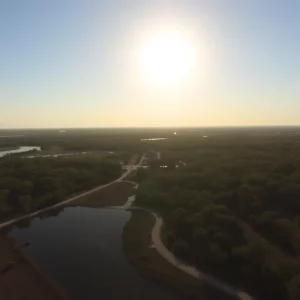 Heat wave in Beaufort County showcasing bright sun and hot weather