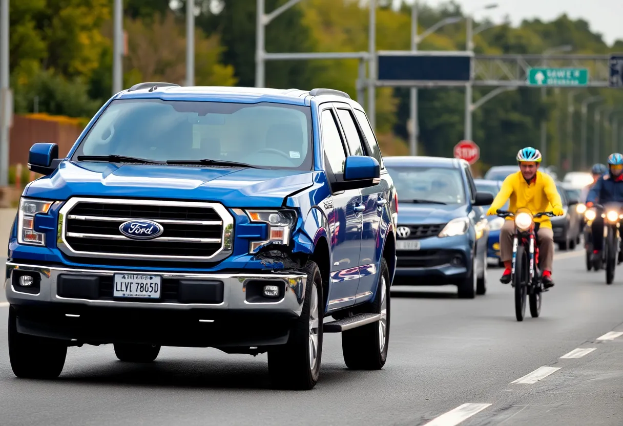 Scene of a hit-and-run accident on U.S. Highway 21 in Beaufort County.