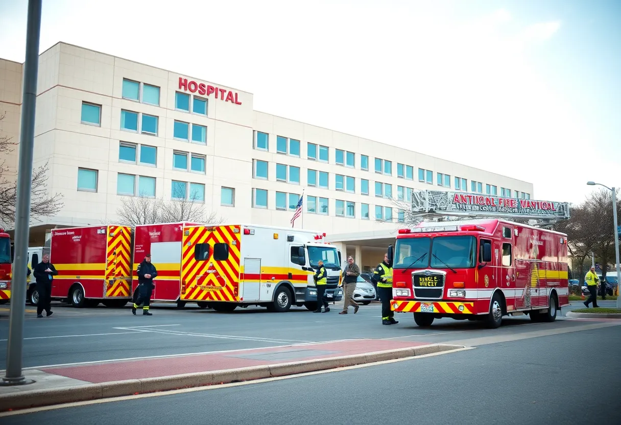 Fire department responding to alarm at Beaufort Memorial Hospital