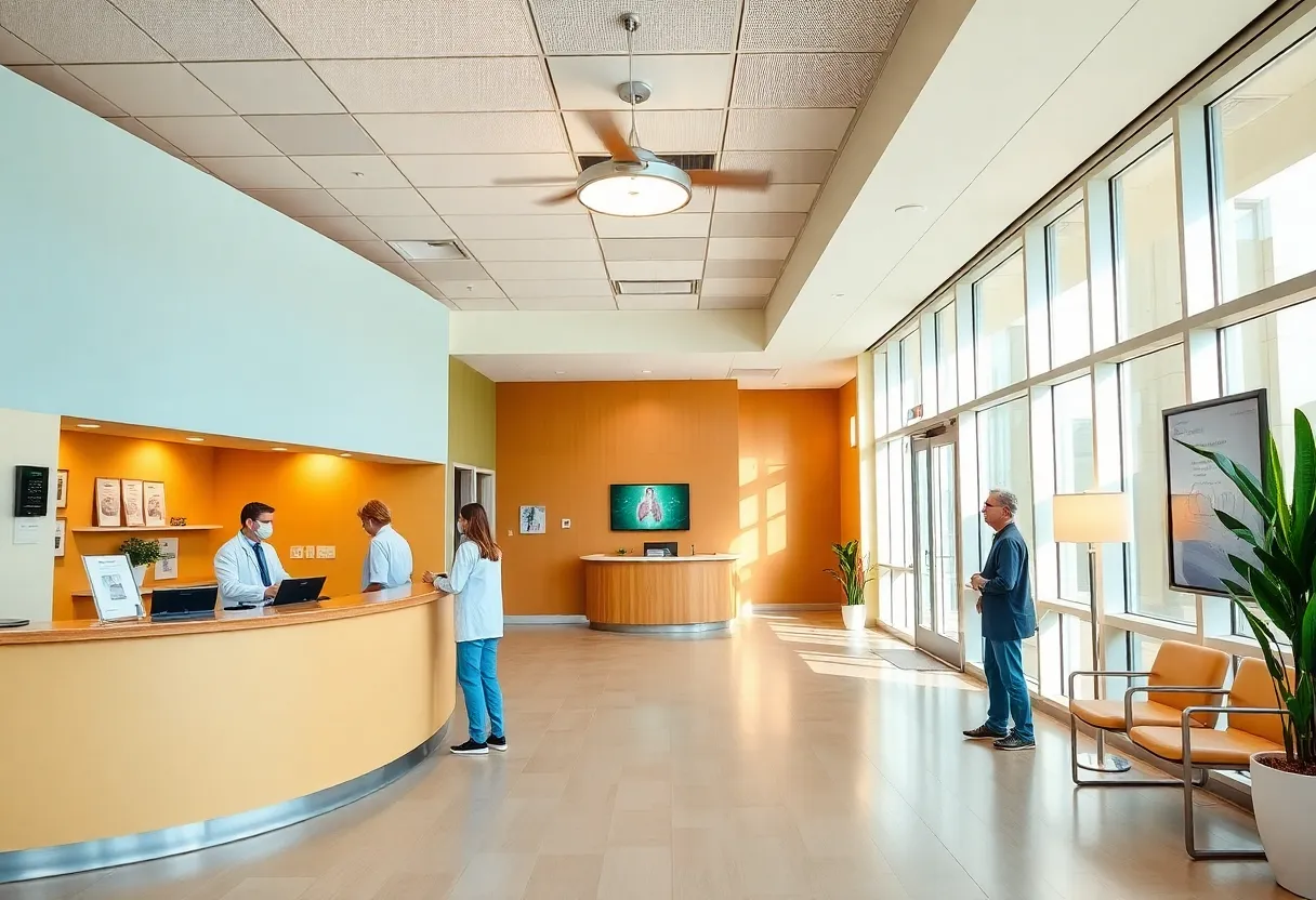 Reception area of Beaufort Memorial Pulmonary Specialists