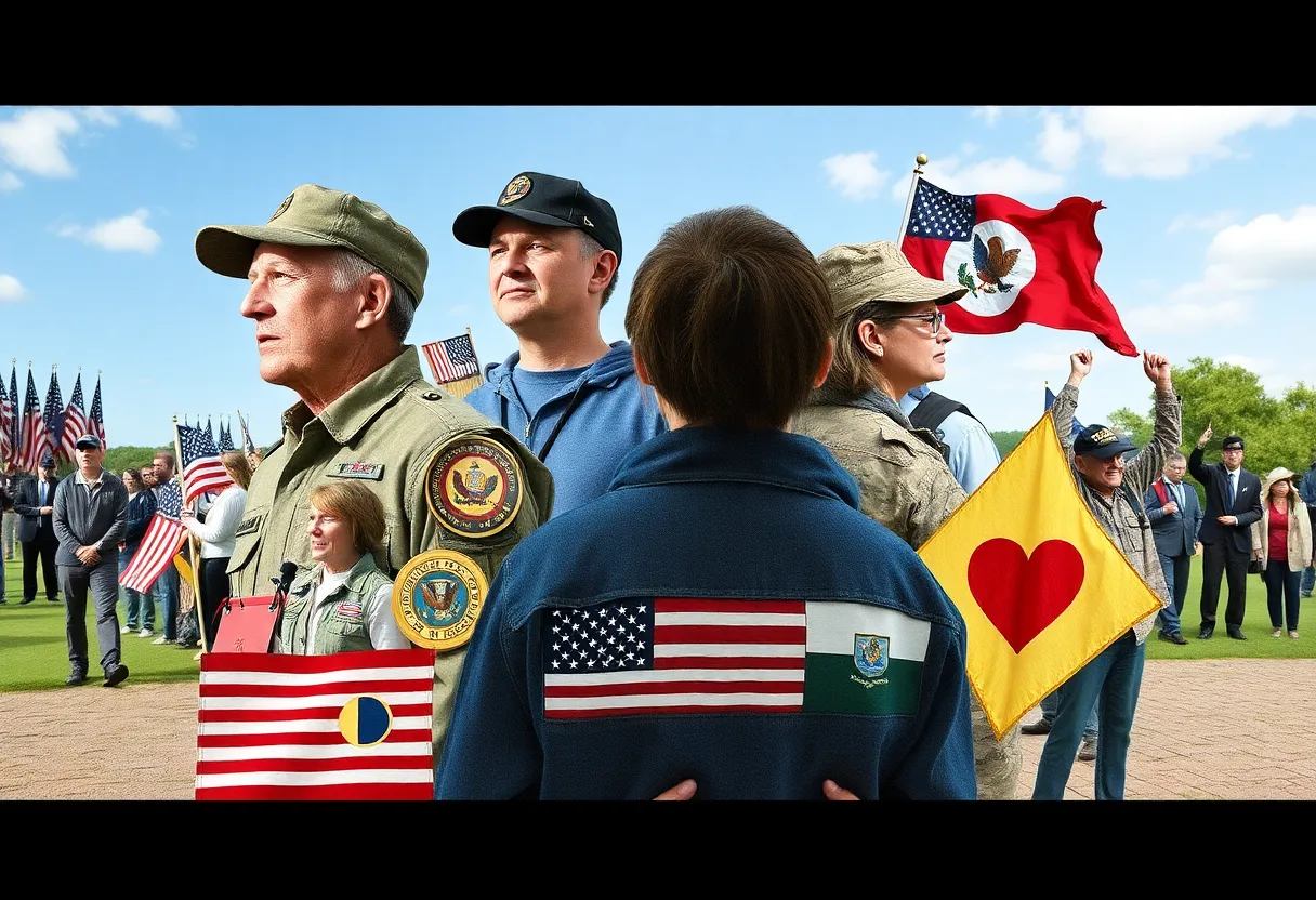 Collage of veterans highlighting service and resilience