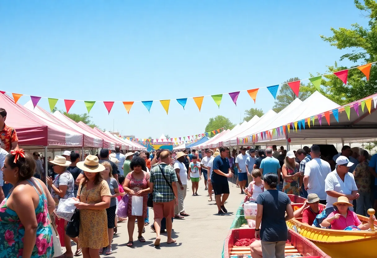 Community members participating in the Beaufort Water Festival activities