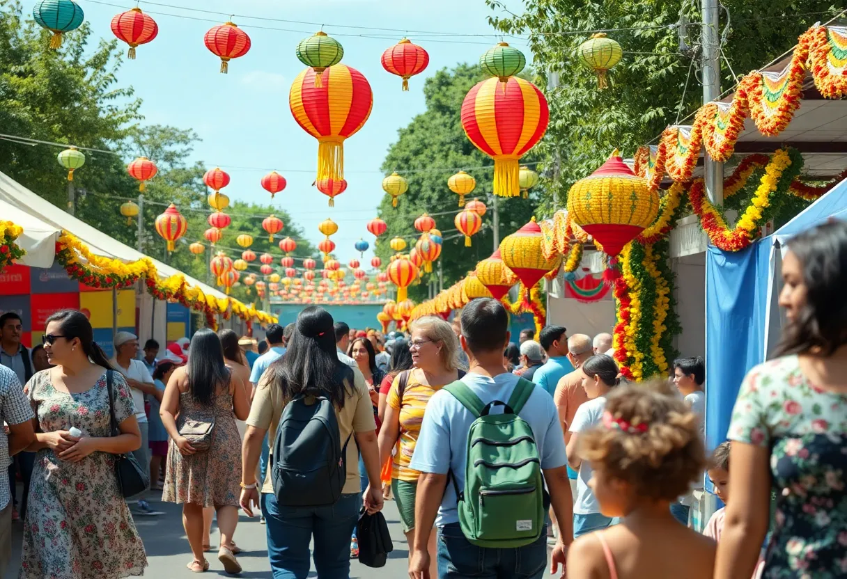 Community members celebrating at the Beaufort Water Festival