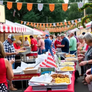 Families enjoying activities at the Beaufort Water Festival