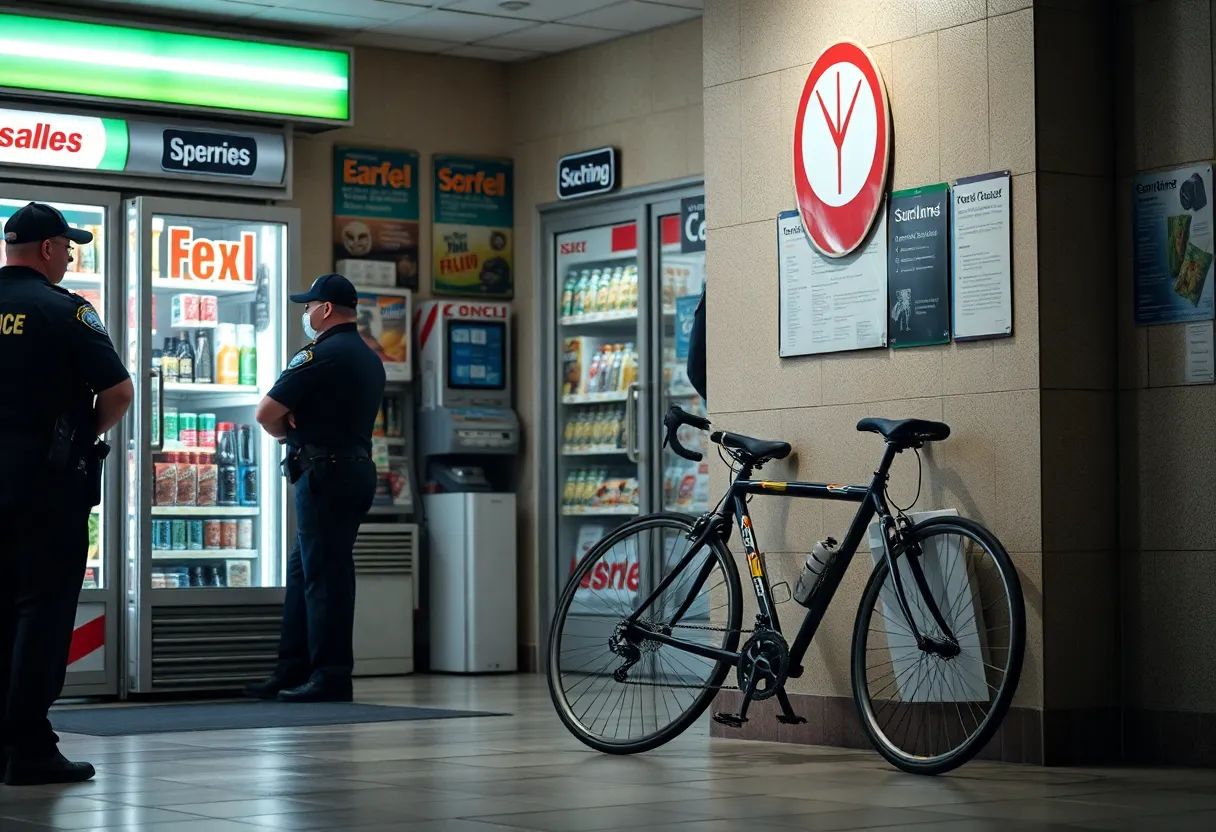 Local store with police presence after attempted robbery