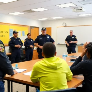 Citizens Police Academy participants learning about law enforcement