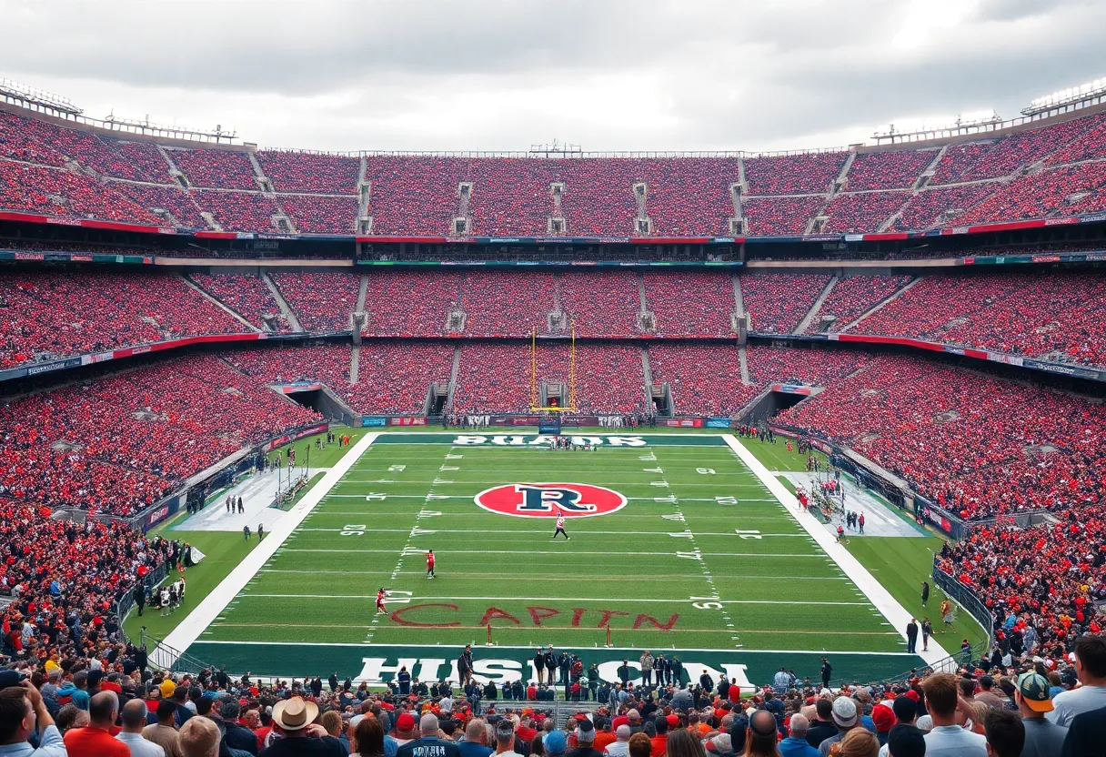 Clemson Death Valley football stadium filled with cheering fans