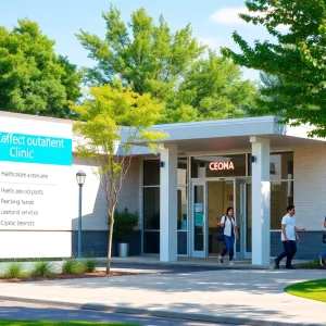 Rendering of the new outpatient clinic in Beaufort County SC