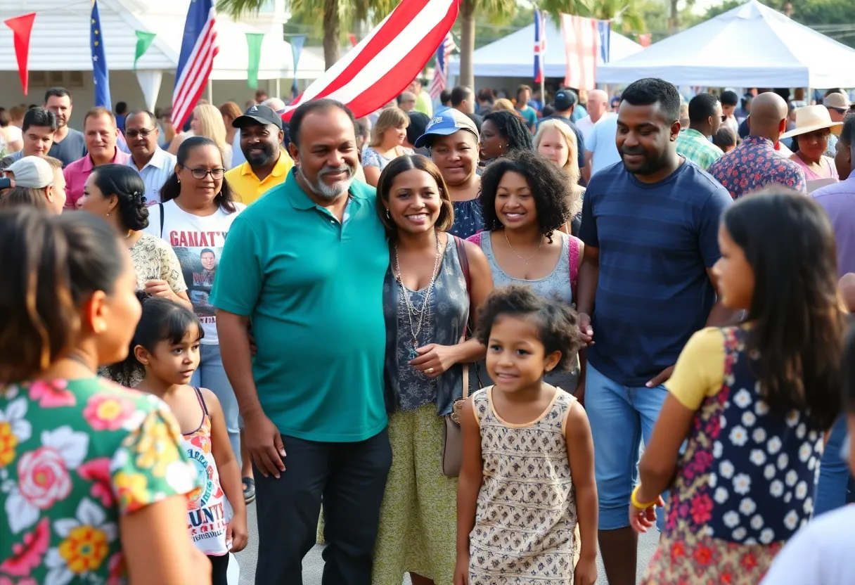 Diverse community gathering in Hilton Head Island