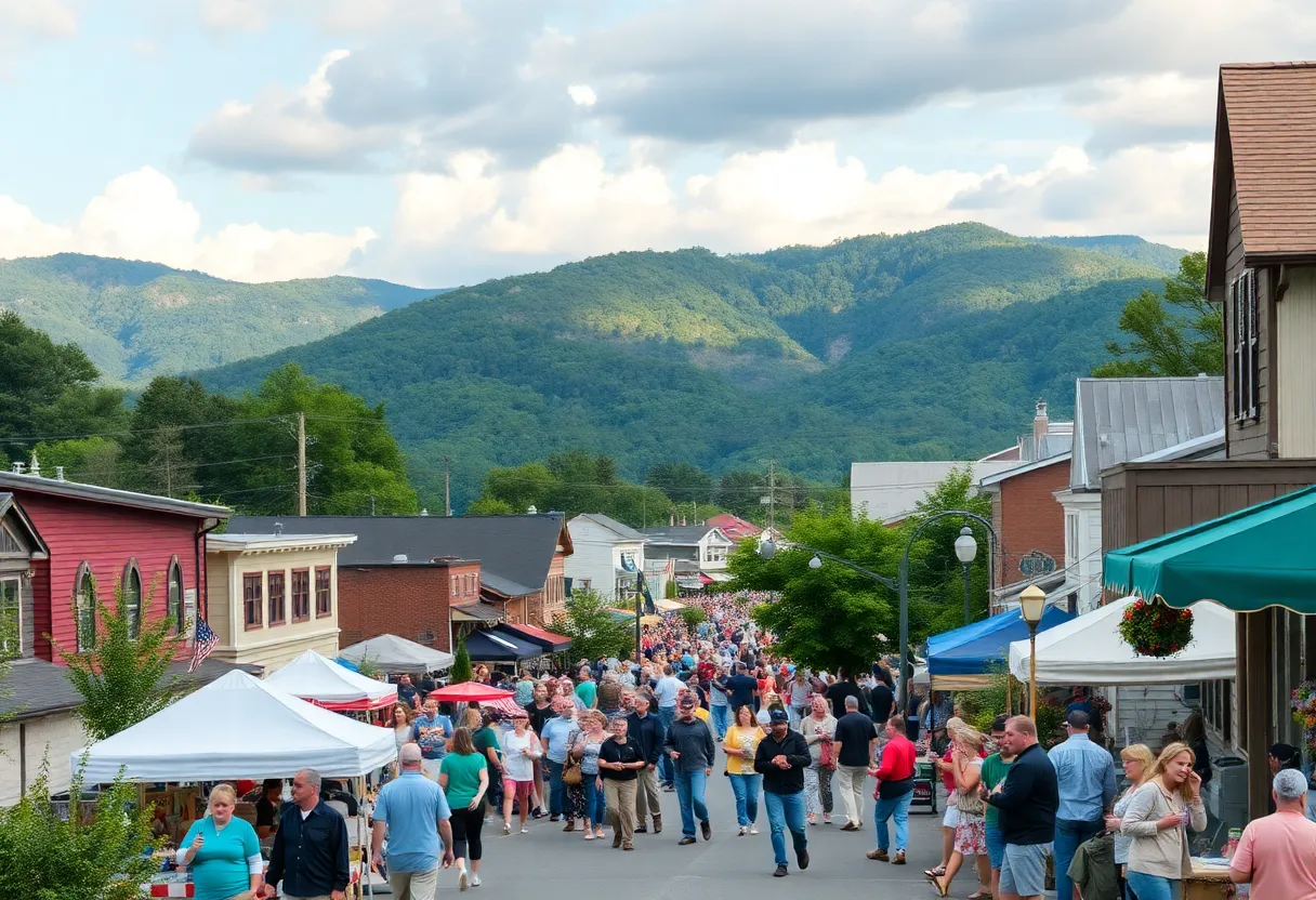 A charming small town in North Carolina with a friendly atmosphere