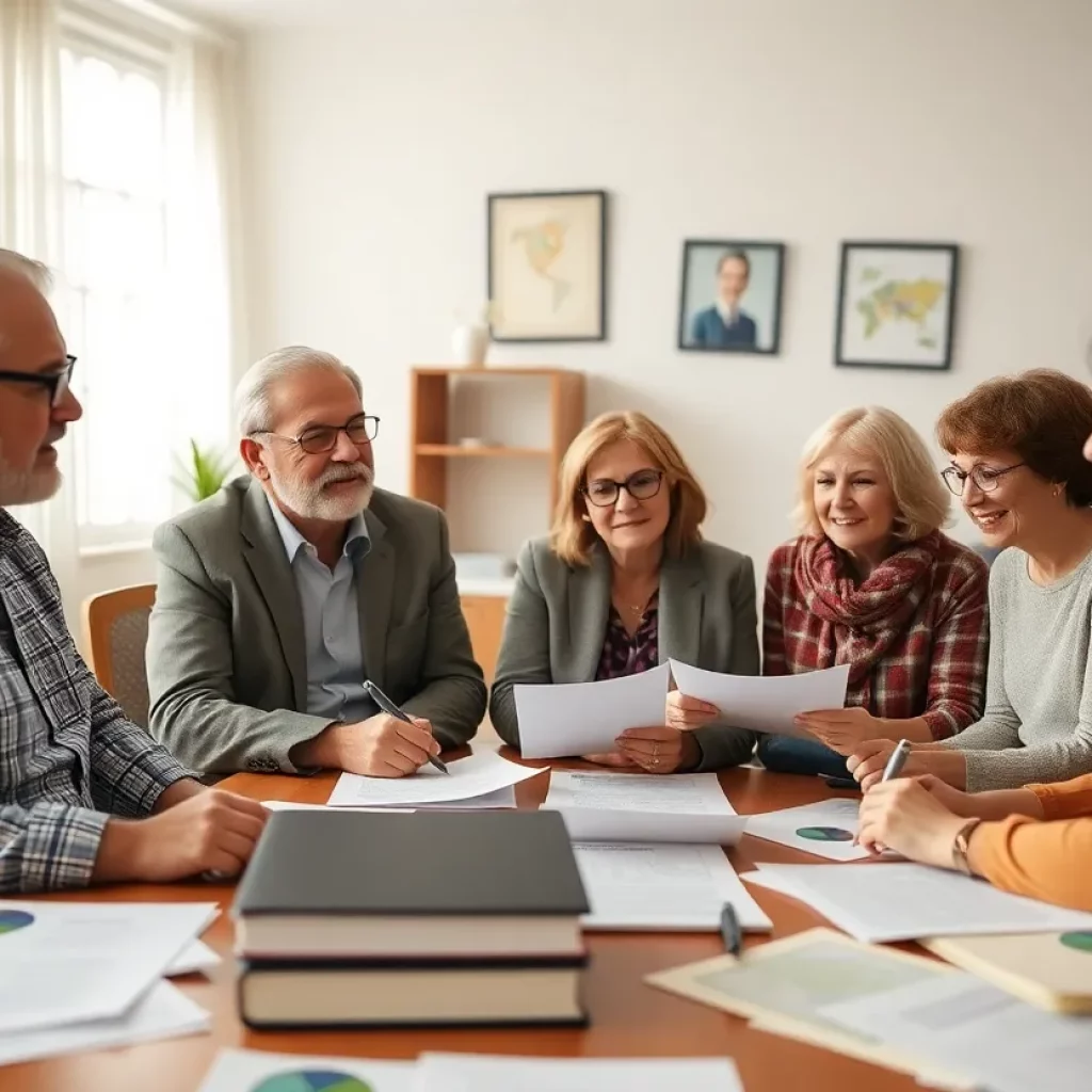 Families participating in a legal workshop for estate planning in Beaufort