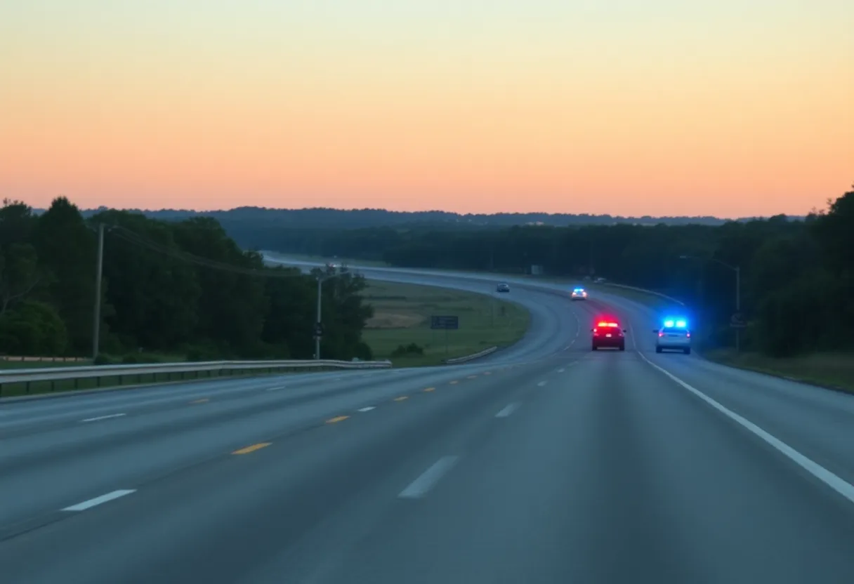 An accident scene on Highway 278 on Hilton Head Island