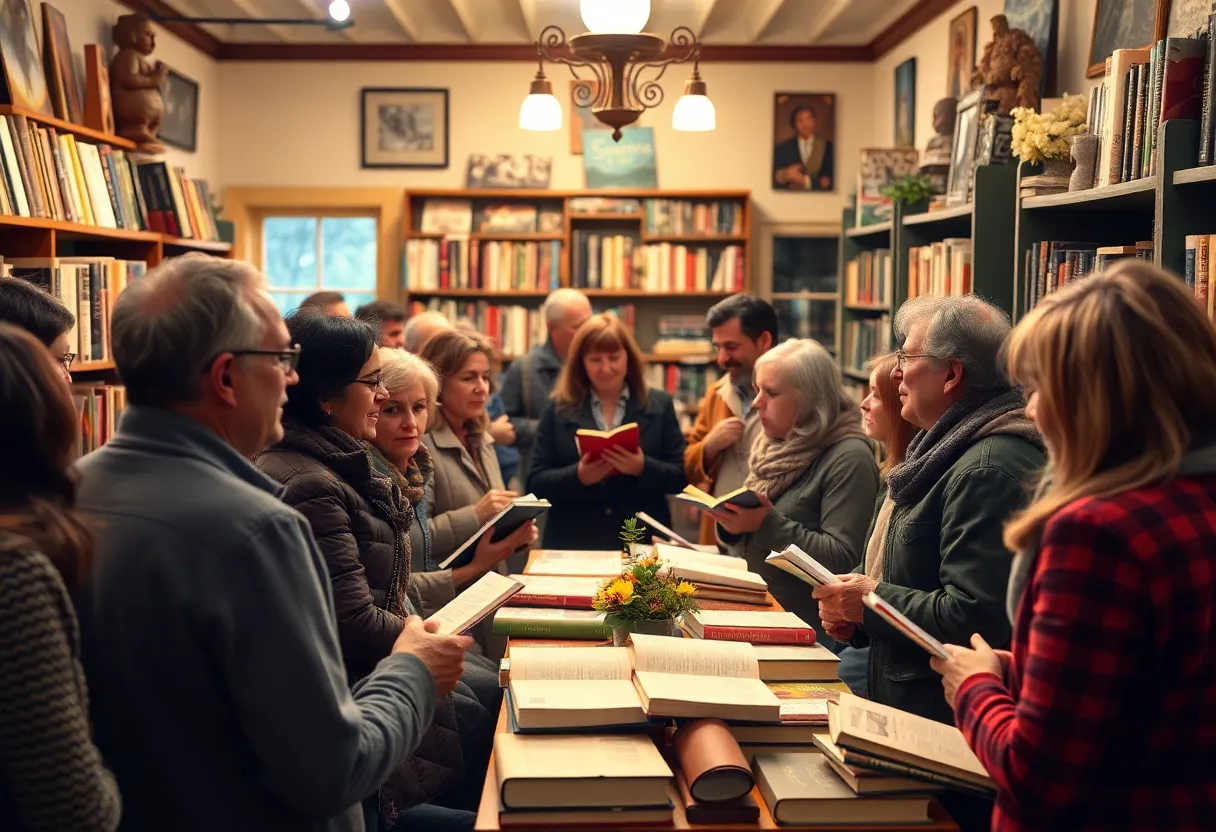 Community gathering for literary events in Beaufort