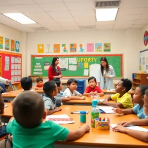 Classroom at Lowcountry Public Schools with students and teachers