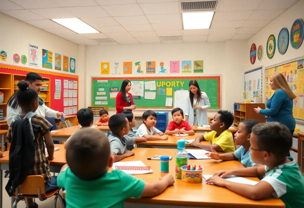 Classroom at Lowcountry Public Schools with students and teachers