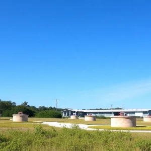 MCAS Beaufort with drinking water wells in the forefront