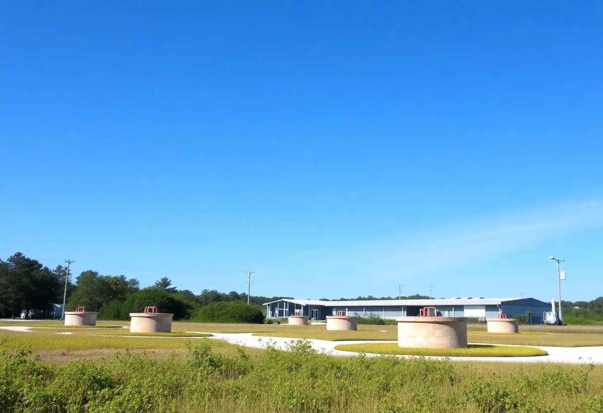 MCAS Beaufort with drinking water wells in the forefront