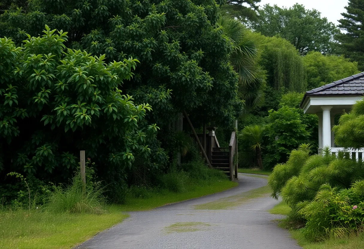 Residential area where skeletal remains were discovered on St. Helena Island
