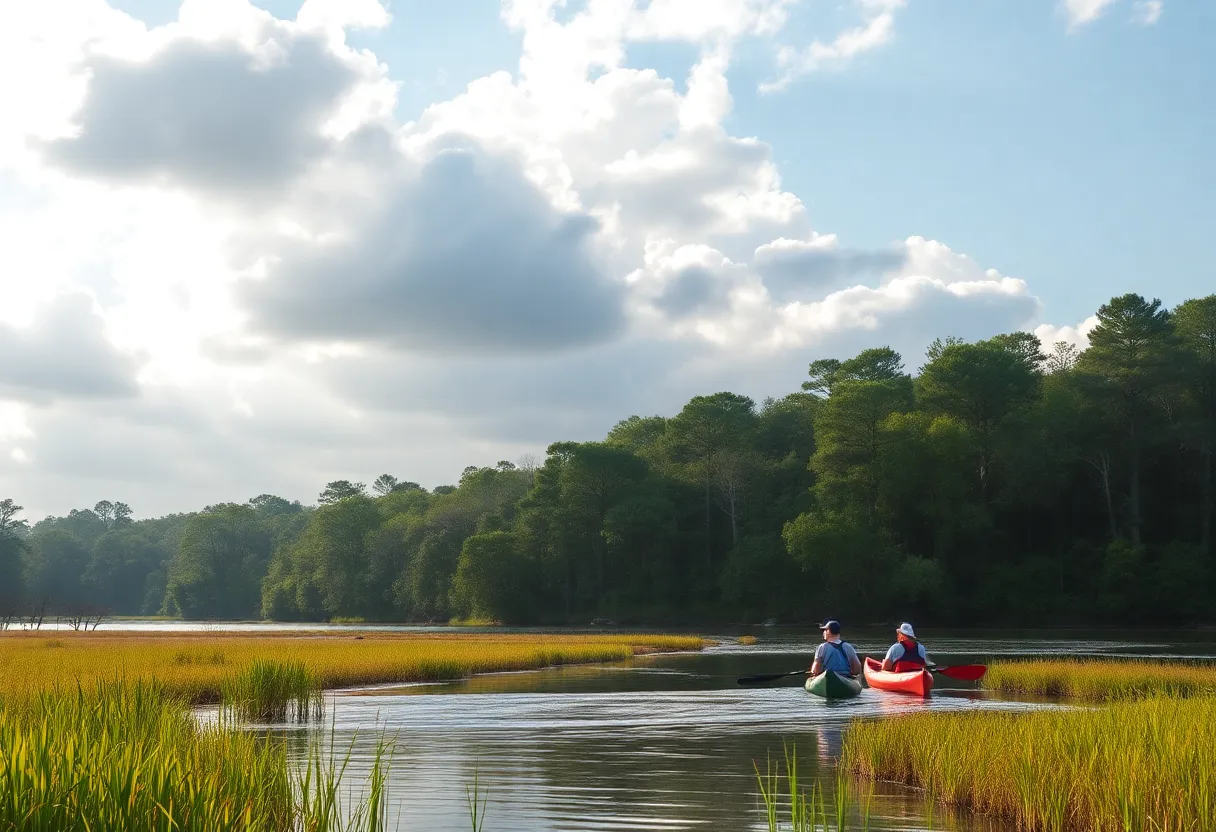Scenic view of South Carolina showing outdoor activities