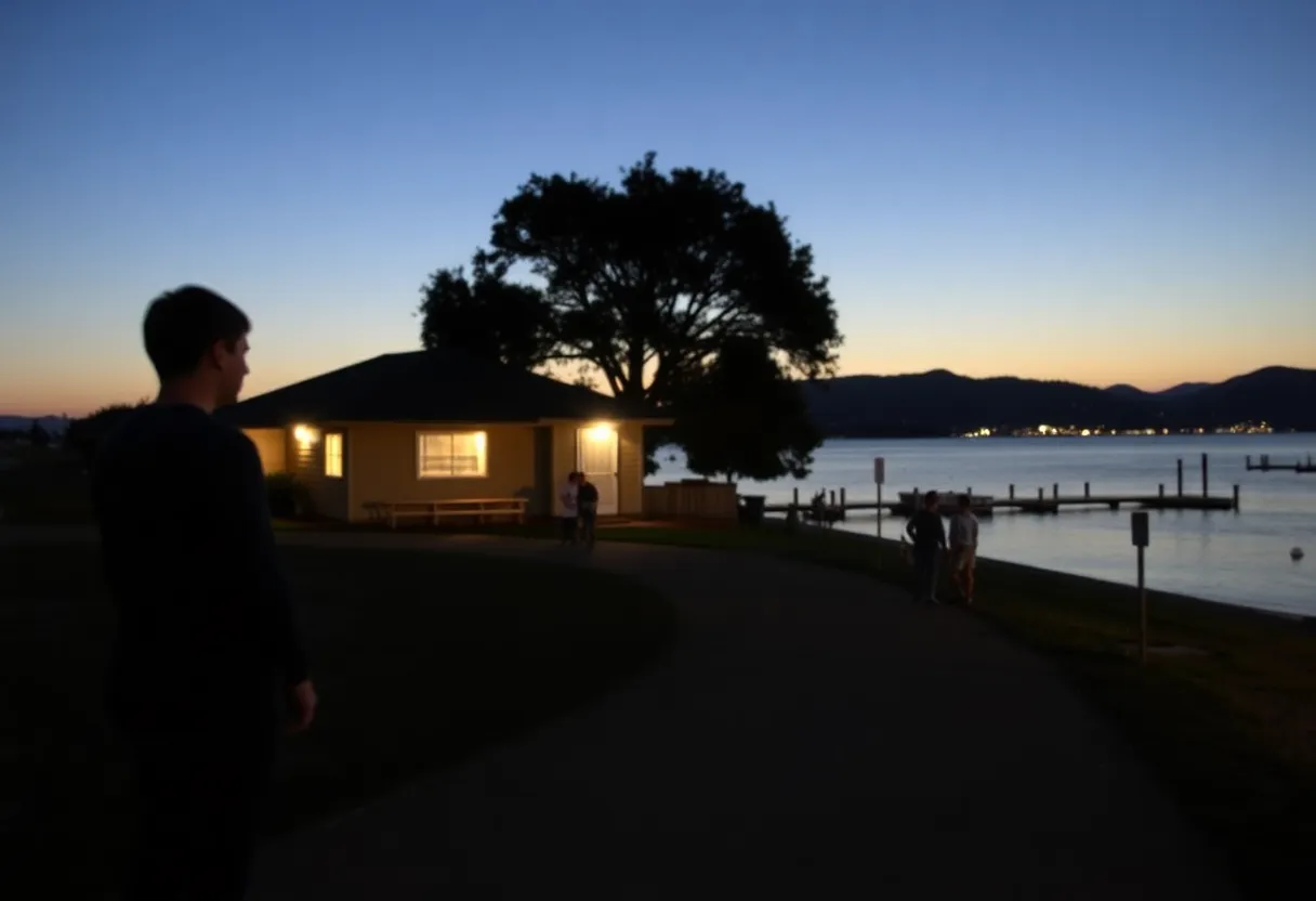A view of St. Helena Island at night showcasing the peaceful community setting.