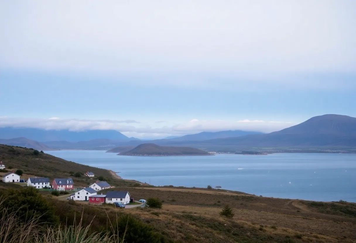 Landscape view of St. Helena Island with a calm atmosphere.