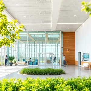 Rendering of a new outpatient clinic for veterans in Beaufort County