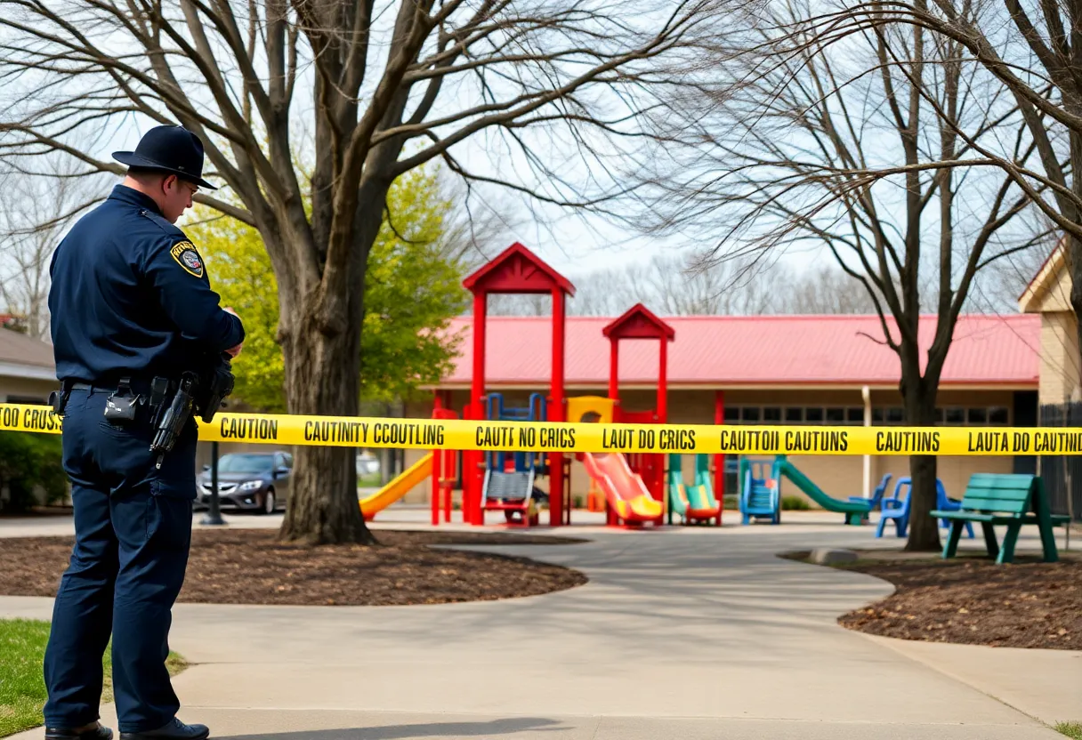 Law enforcement at Scott Hill Community Center following firearm incident