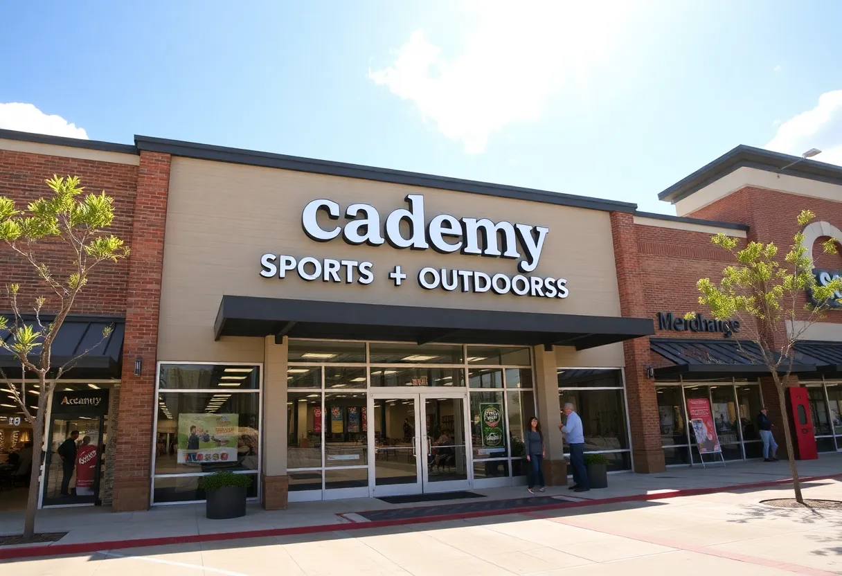 Exterior view of the new Academy Sports + Outdoors store in Beaufort