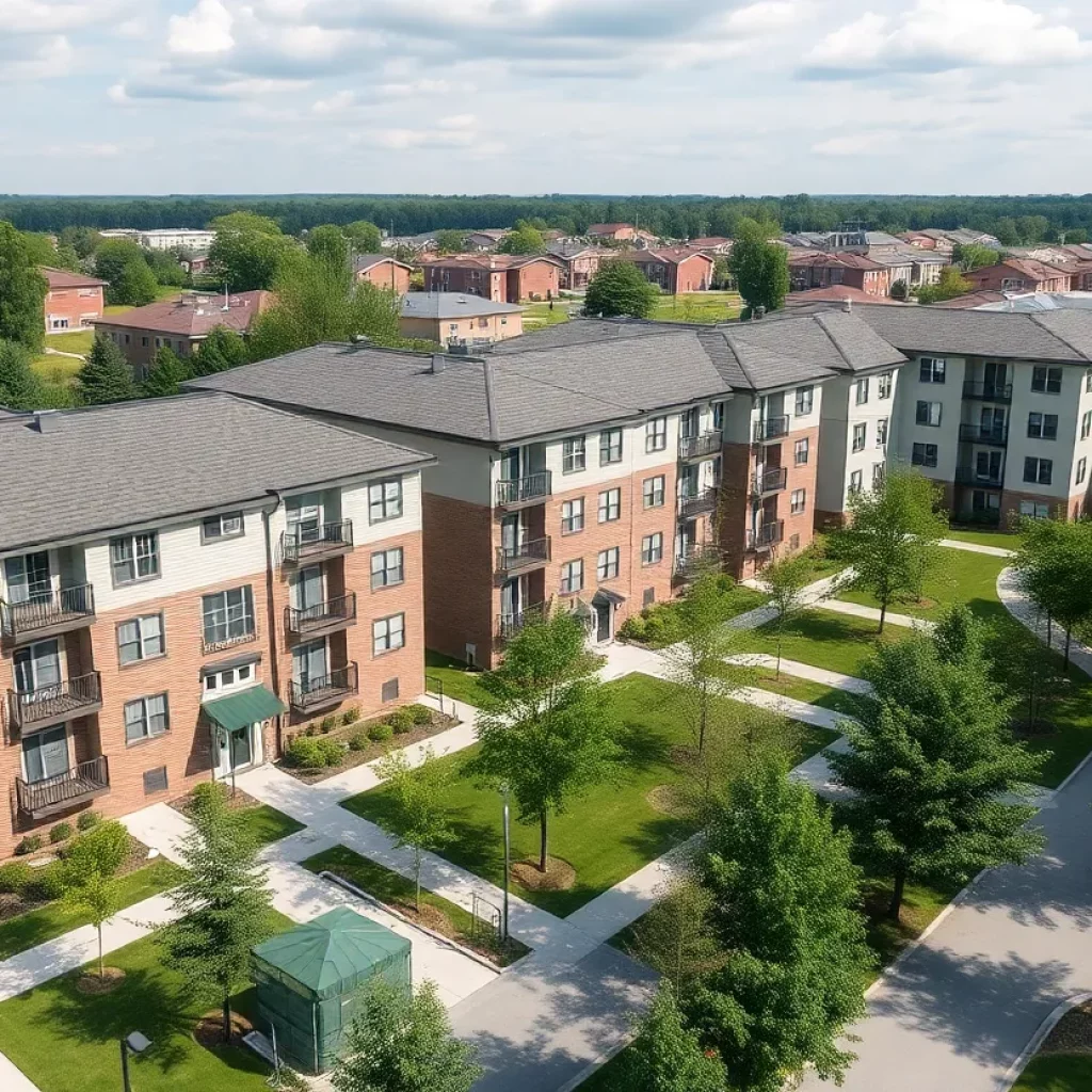 Affordable housing complex designed for essential workers