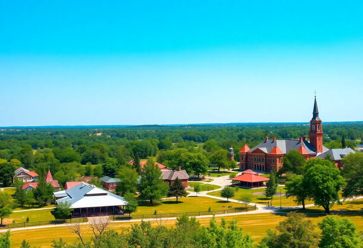 Scenic view of Aiken, South Carolina featuring equestrian culture