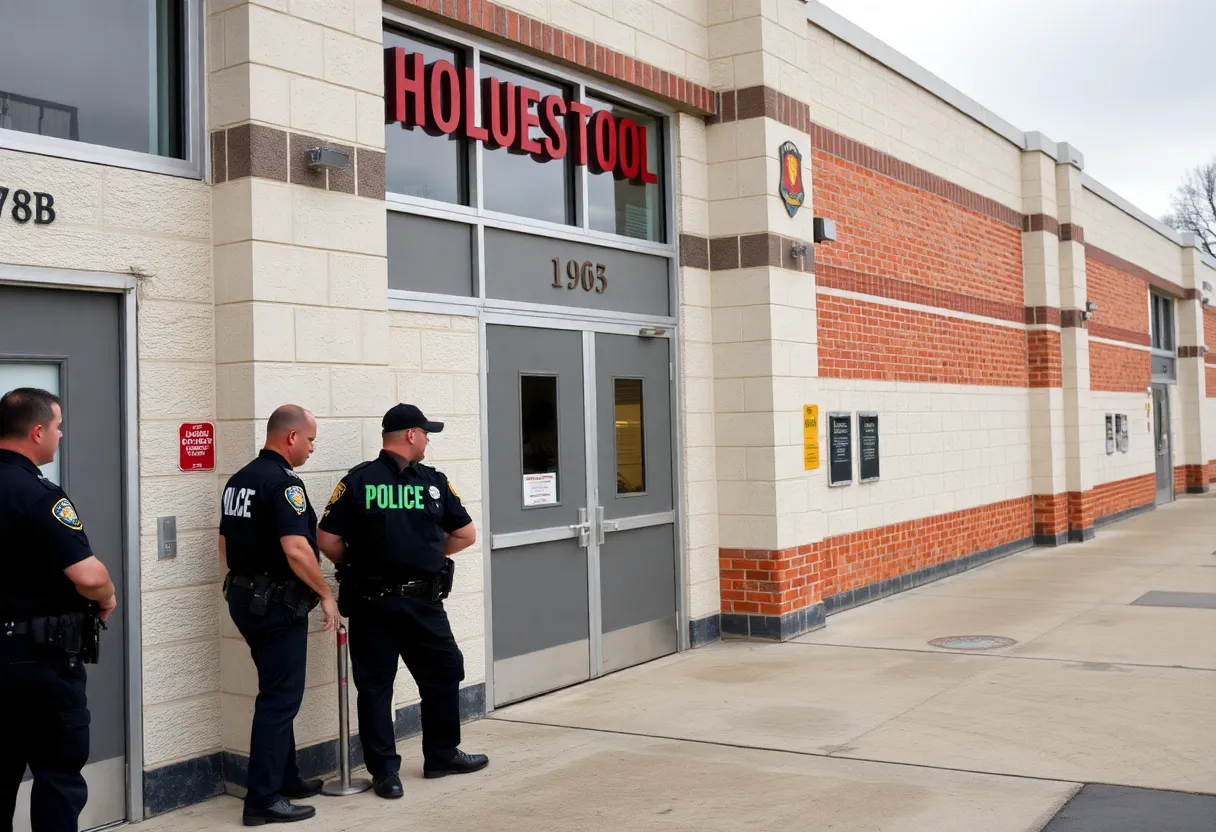 Security measures at Battery Creek High School after an incident