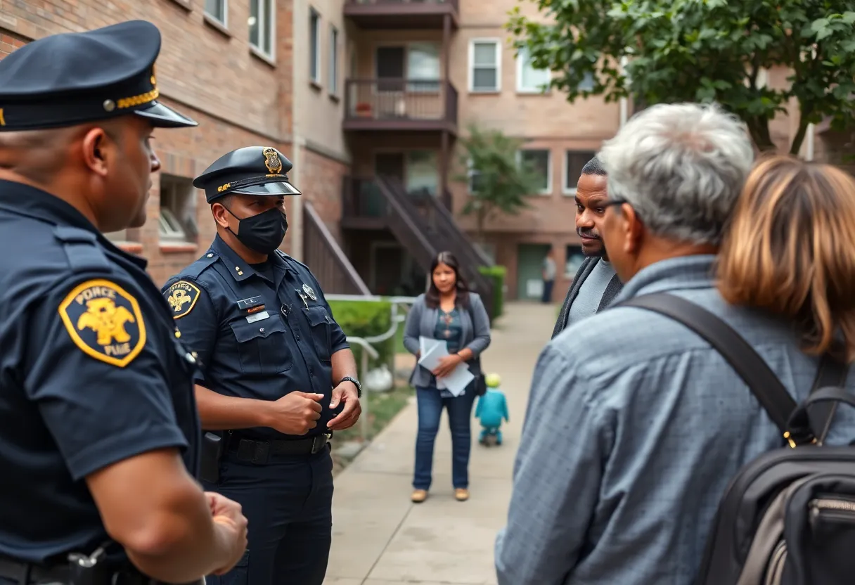Police presence and community meeting in Beaufort
