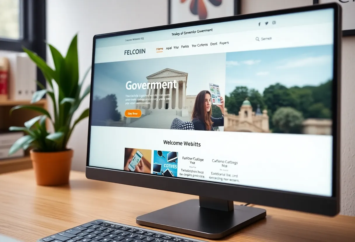 Screenshot of Beaufort County Auditor's updated website features