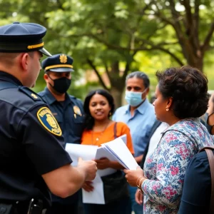 Community meeting discussing immigration policies in Beaufort County