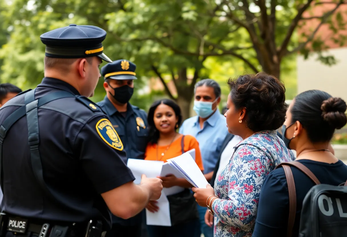 Community meeting discussing immigration policies in Beaufort County