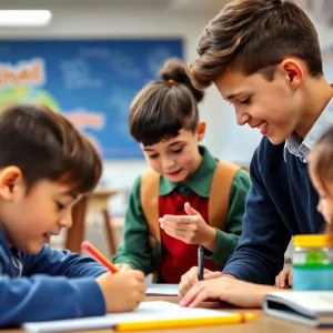Students engaged in collaborative learning at Beaufort County School District